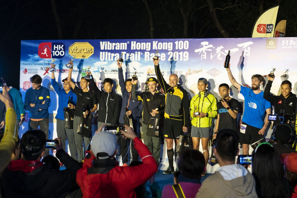 2019年度 HK100 賽事男子組首十名選手。
